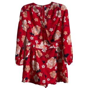 Corwik Red & Pink Floral Romper